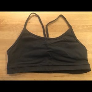 Lululemon dark grey Flow Y bra, size 6